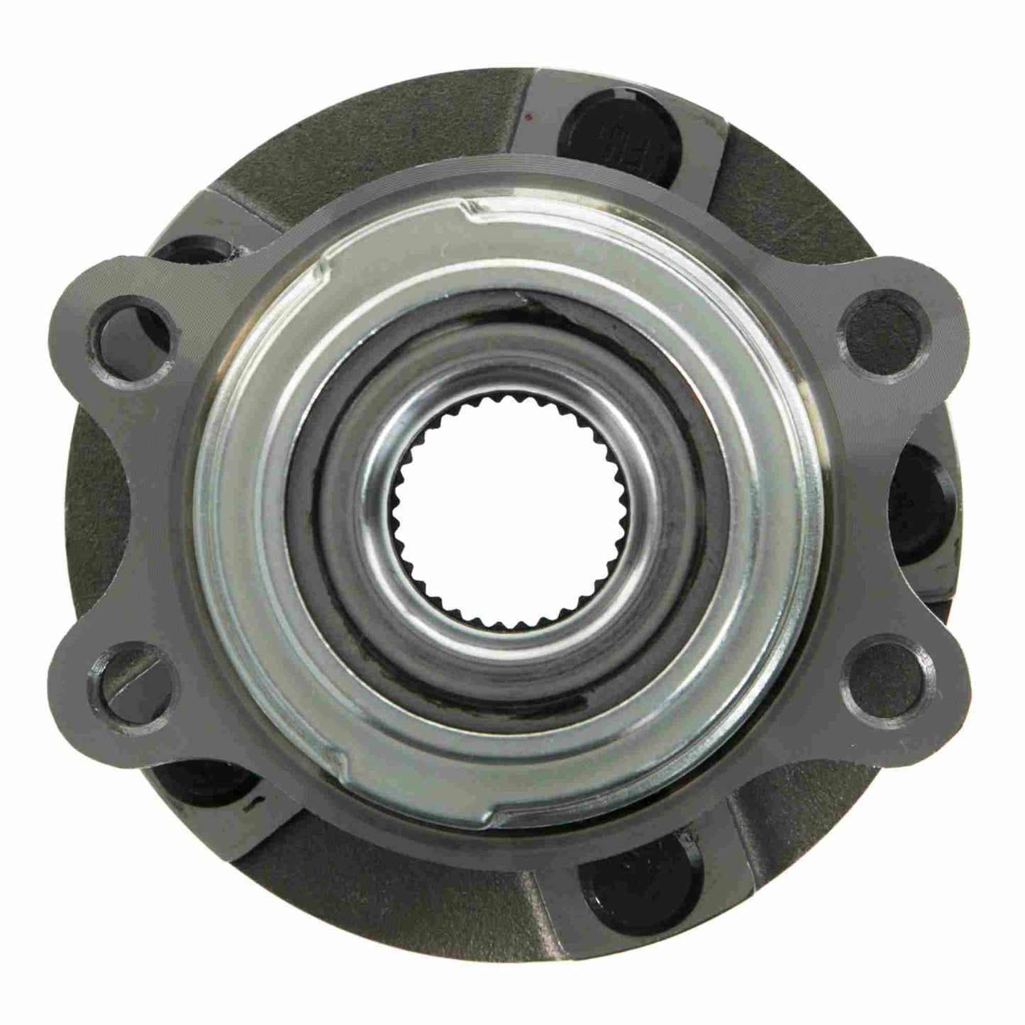 Front View of Front Wheel Bearing and Hub Assembly MOOG 513338