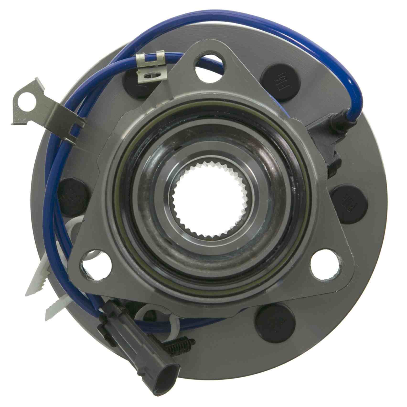 Front View of Front Wheel Bearing and Hub Assembly MOOG 515024