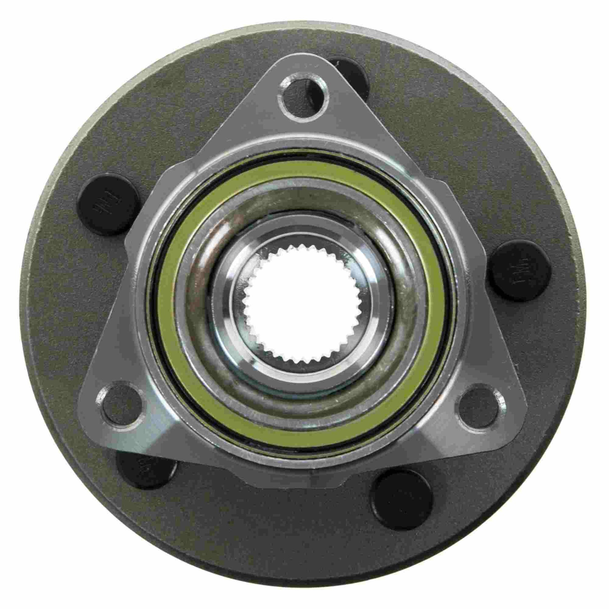 Front View of Front Wheel Bearing and Hub Assembly MOOG 515038