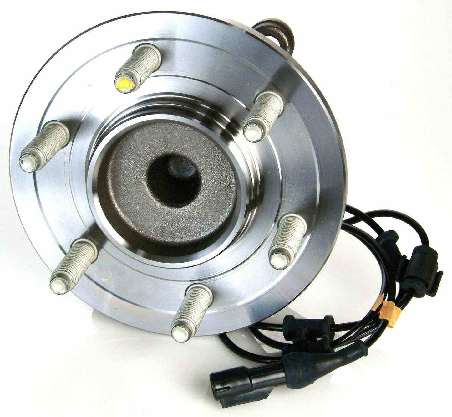 Top View of Front Wheel Bearing and Hub Assembly MOOG 515042