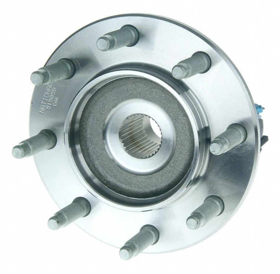 Top View of Front Wheel Bearing and Hub Assembly MOOG 515058