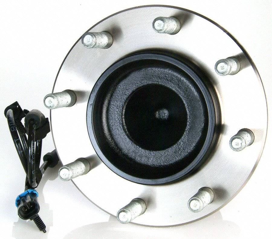 Top View of Front Wheel Bearing and Hub Assembly MOOG 515060