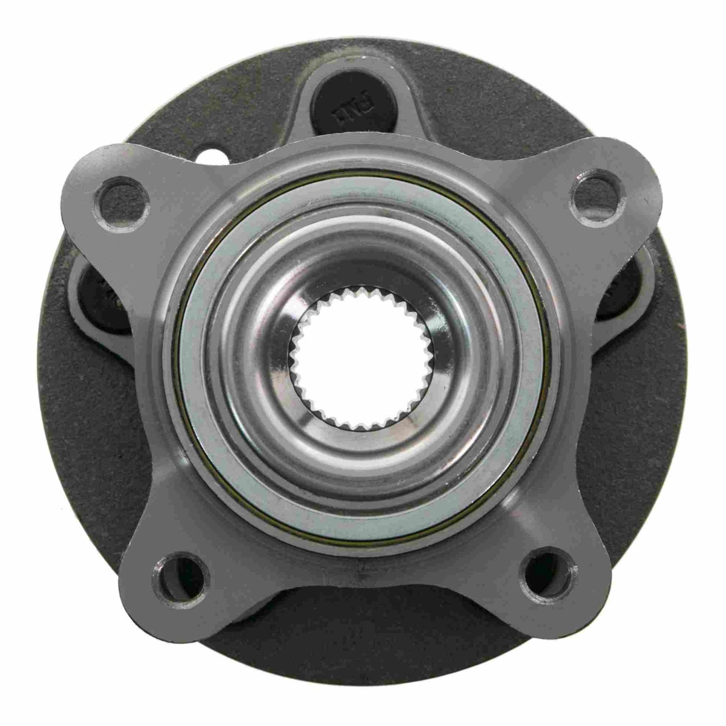 Front View of Front Wheel Bearing and Hub Assembly MOOG 515067