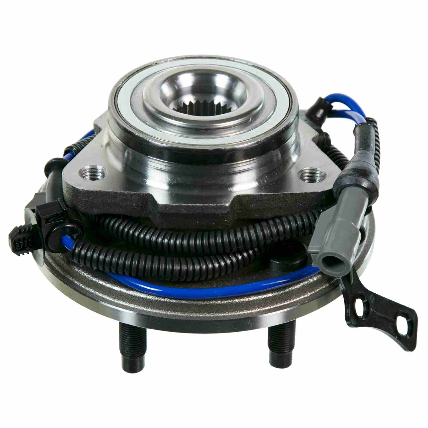 Angle View of Front Wheel Bearing and Hub Assembly MOOG 515078