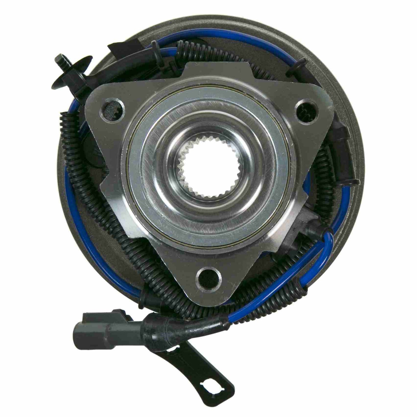 Front View of Front Wheel Bearing and Hub Assembly MOOG 515078