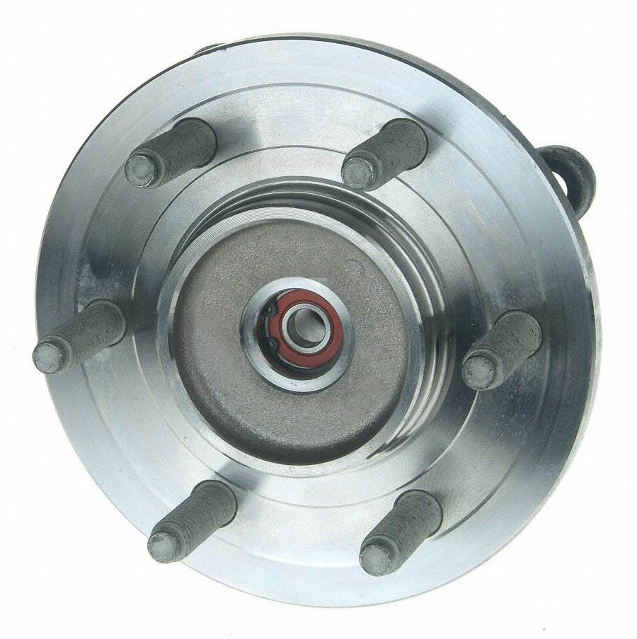 Top View of Front Wheel Bearing and Hub Assembly MOOG 515079