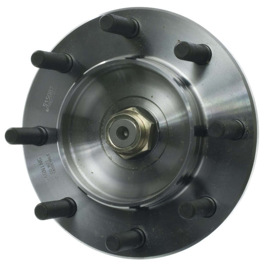 Top View of Front Wheel Bearing and Hub Assembly MOOG 515087