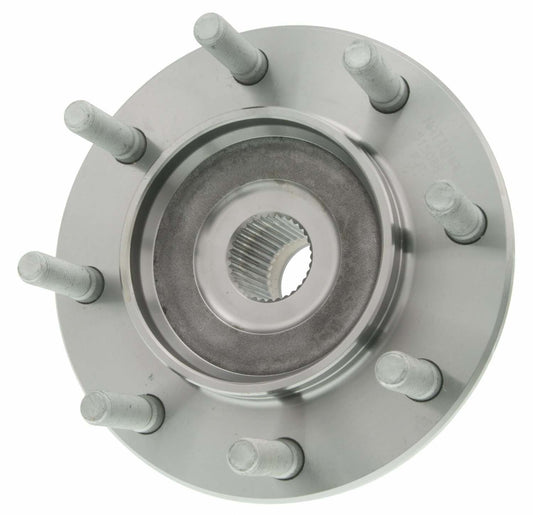 Top View of Front Wheel Bearing and Hub Assembly MOOG 515088