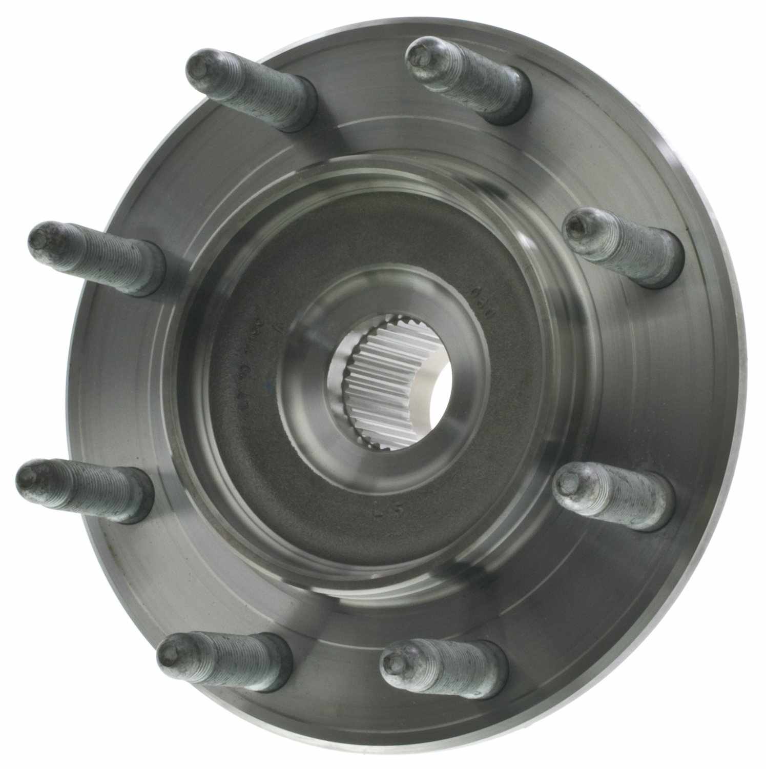 Top View of Front Wheel Bearing and Hub Assembly MOOG 515098