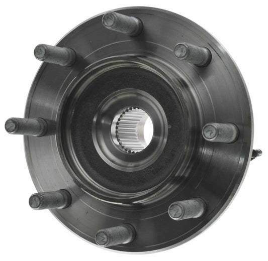 Top View of Front Wheel Bearing and Hub Assembly MOOG 515099