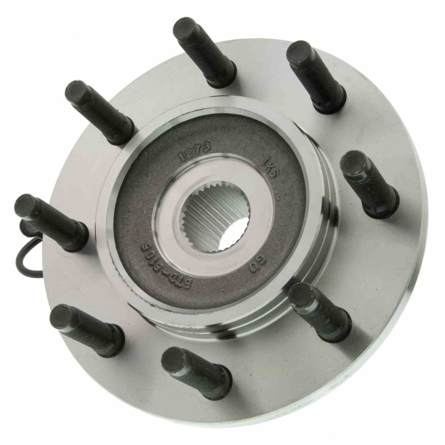 Angle View of Front Wheel Bearing and Hub Assembly MOOG 515101