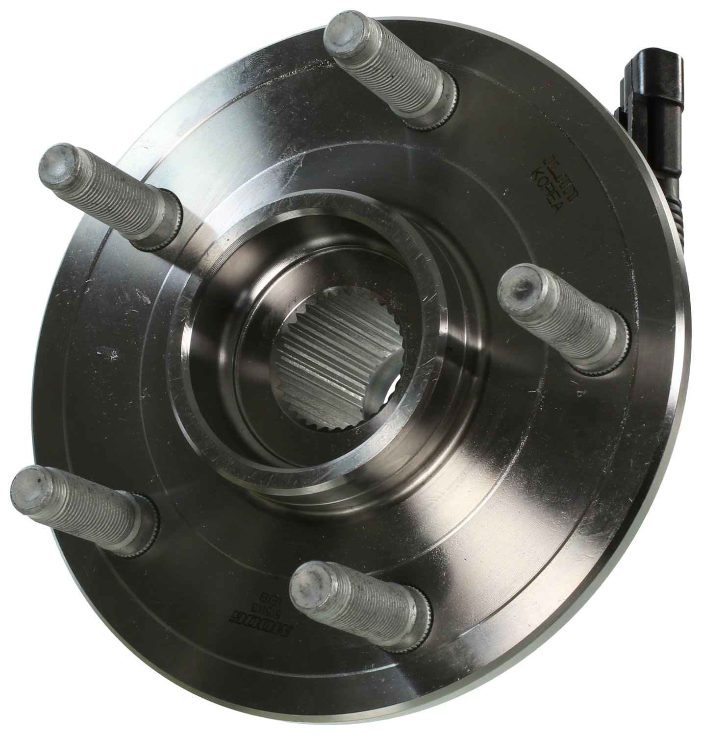 Top View of Front Wheel Bearing and Hub Assembly MOOG 515113