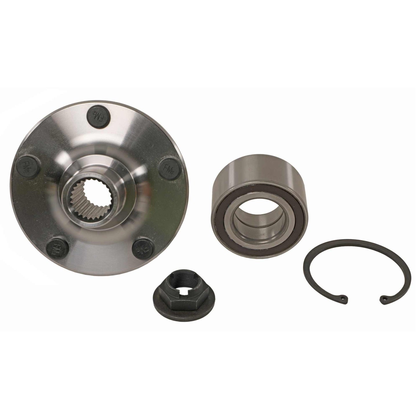 Back View of Front Wheel Hub Repair Kit MOOG 518519