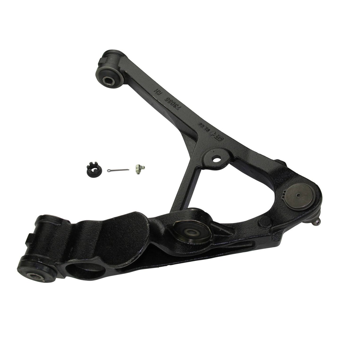 Bottom View of Front Right Suspension Control Arm and Ball Joint Assembly MOOG CK620380