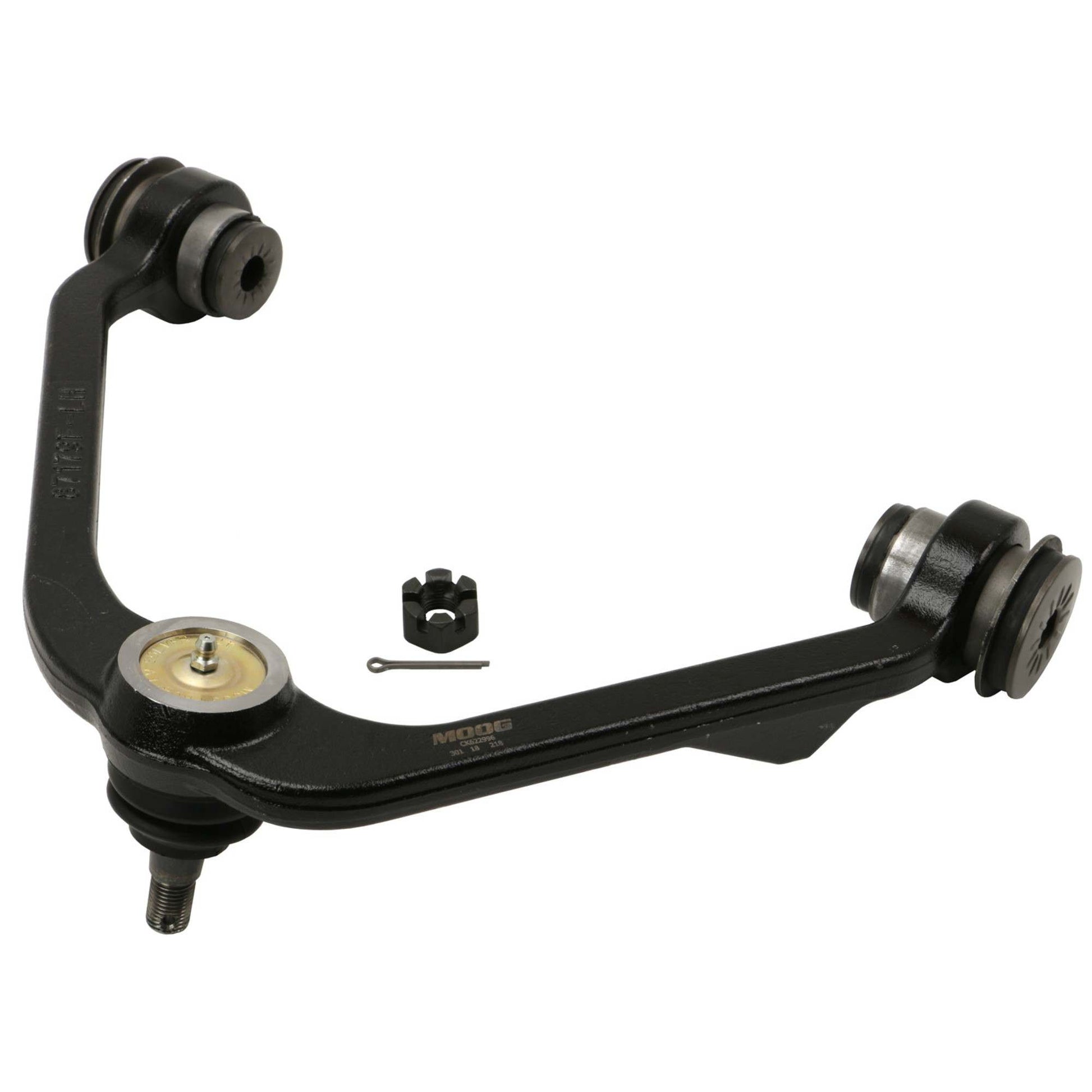 Back View of Front Upper Left Suspension Control Arm and Ball Joint Assembly MOOG CK622996