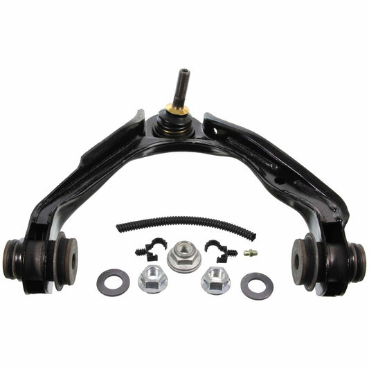 Angle View of Front Upper Right Suspension Control Arm and Ball Joint Assembly MOOG CK80038