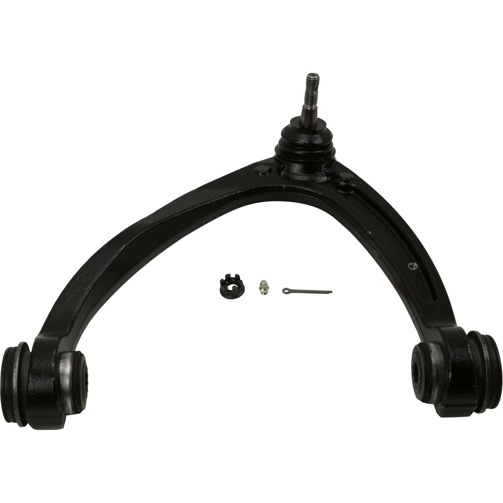 Angle View of Front Upper Left Suspension Control Arm and Ball Joint Assembly MOOG CK80669