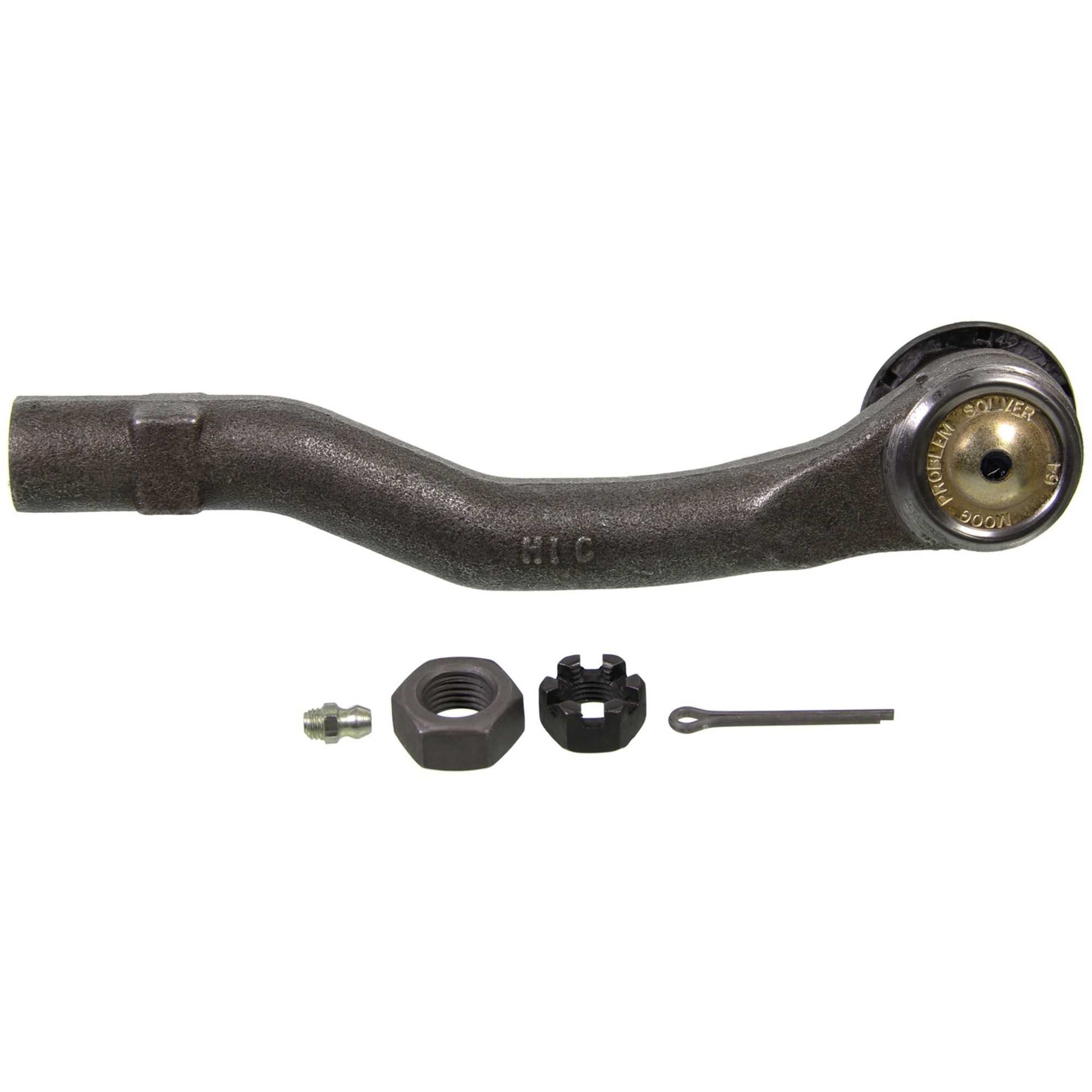 Back View of Left Steering Tie Rod End MOOG ES3601