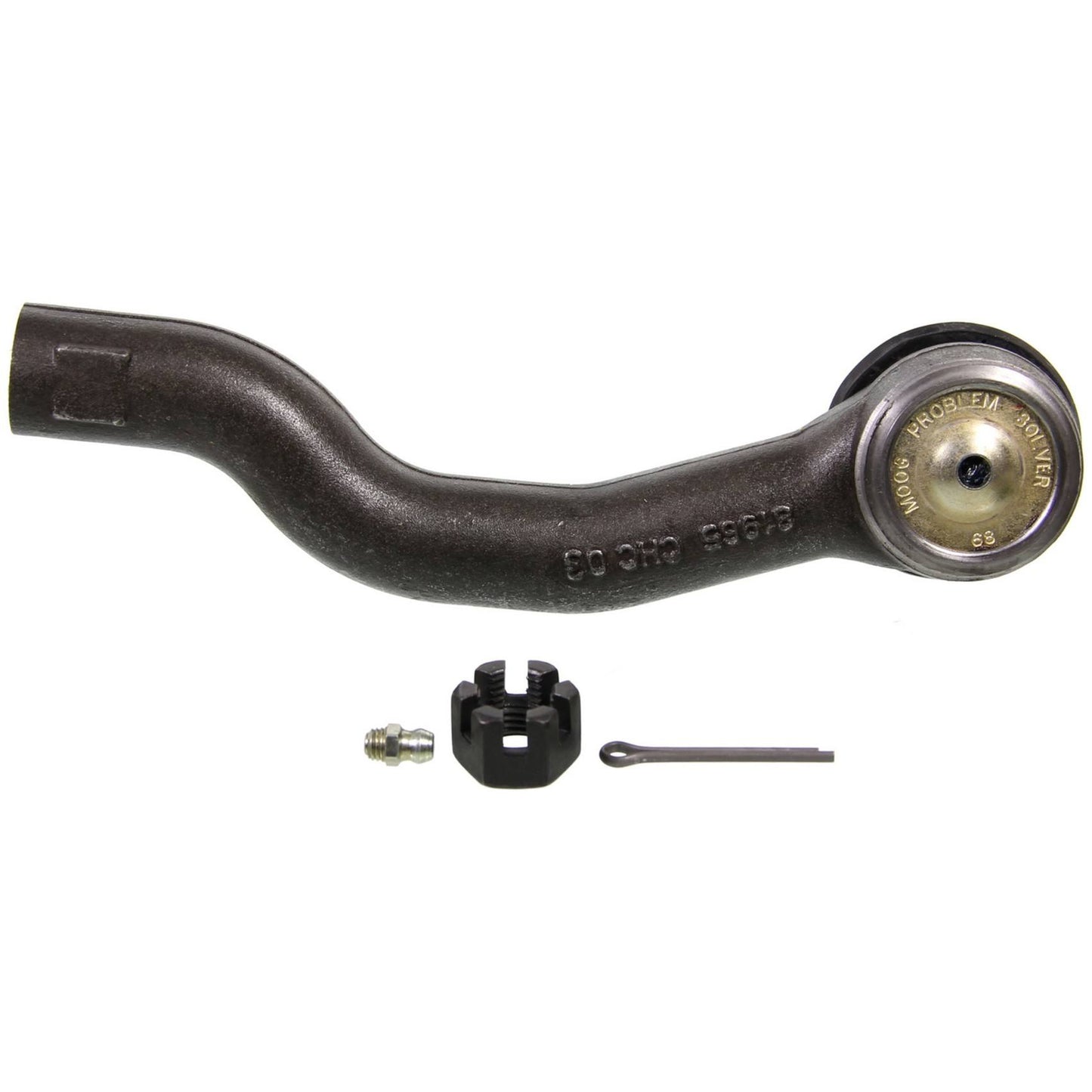 Back View of Left Steering Tie Rod End MOOG ES800048