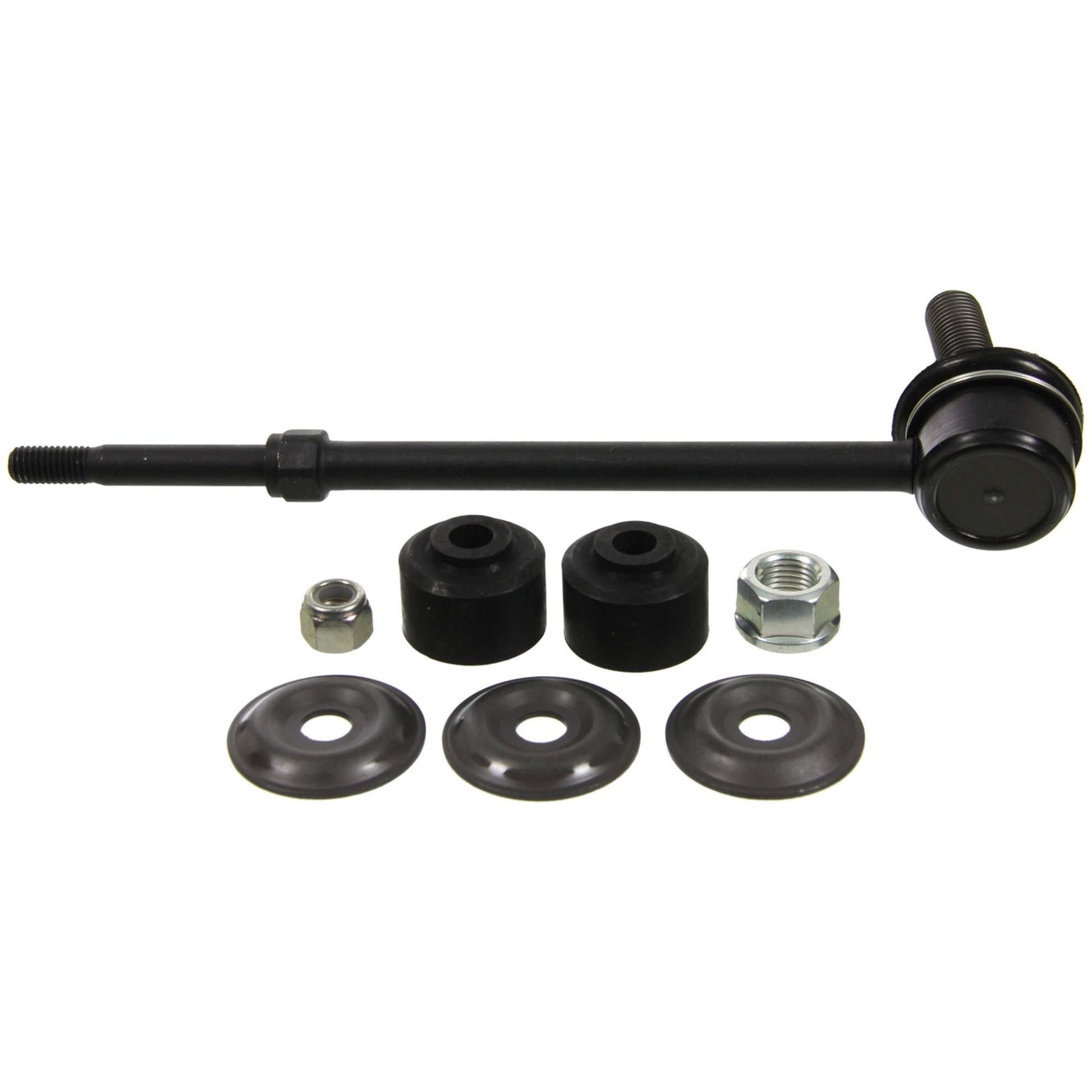 Back View of Rear Suspension Stabilizer Bar Link MOOG K80380