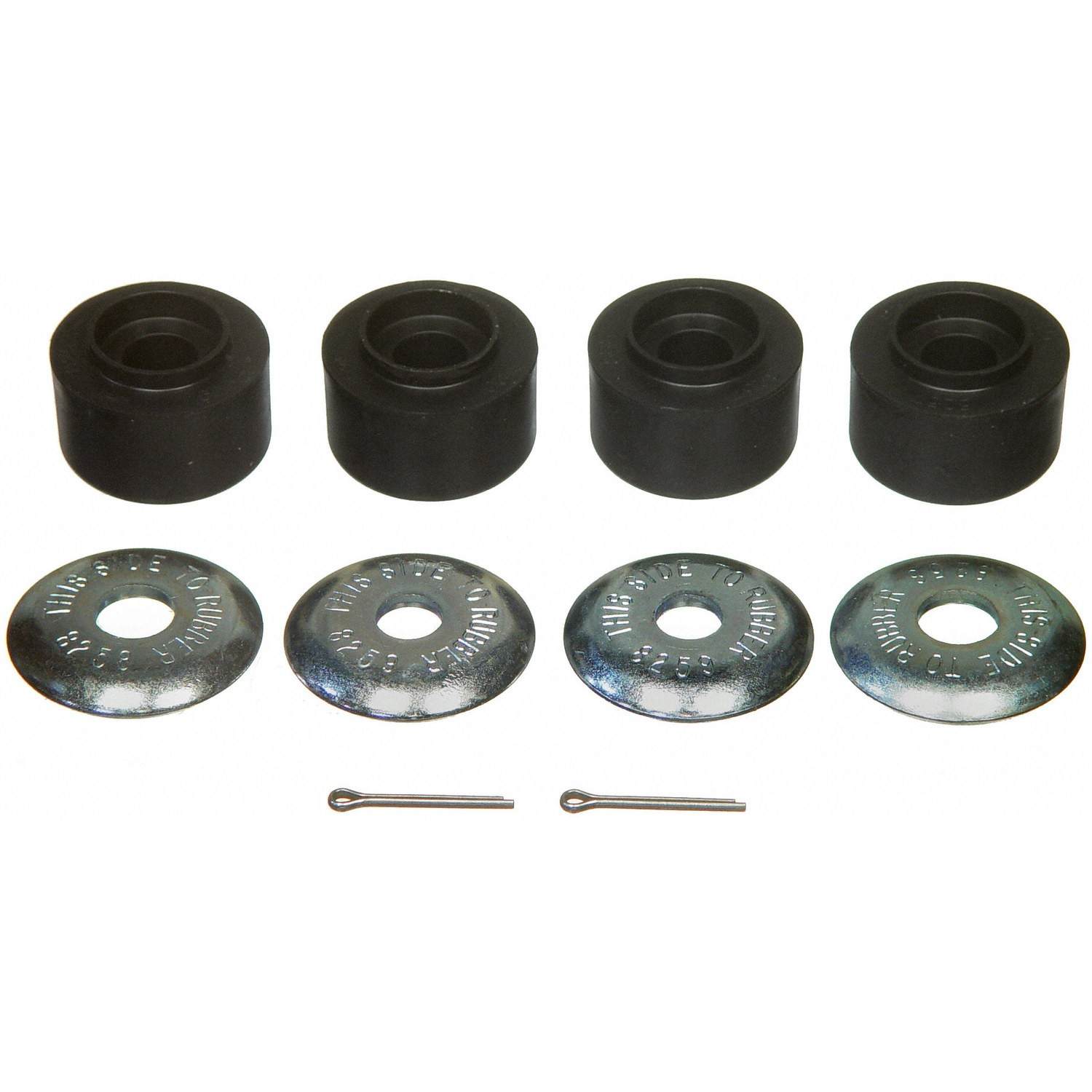 Top View of Front Suspension Strut Rod Bushing MOOG K8122