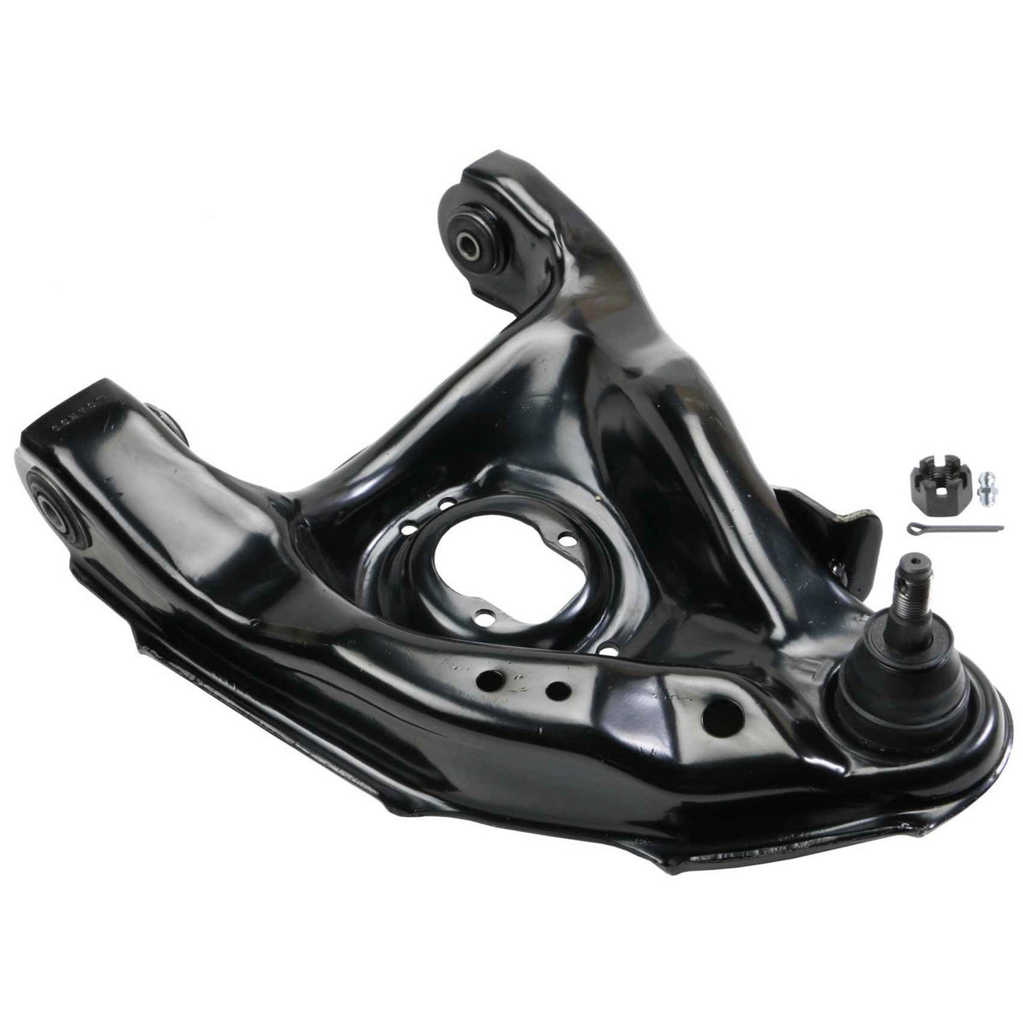 Angle View of Front Left Suspension Control Arm and Ball Joint Assembly MOOG RK620252