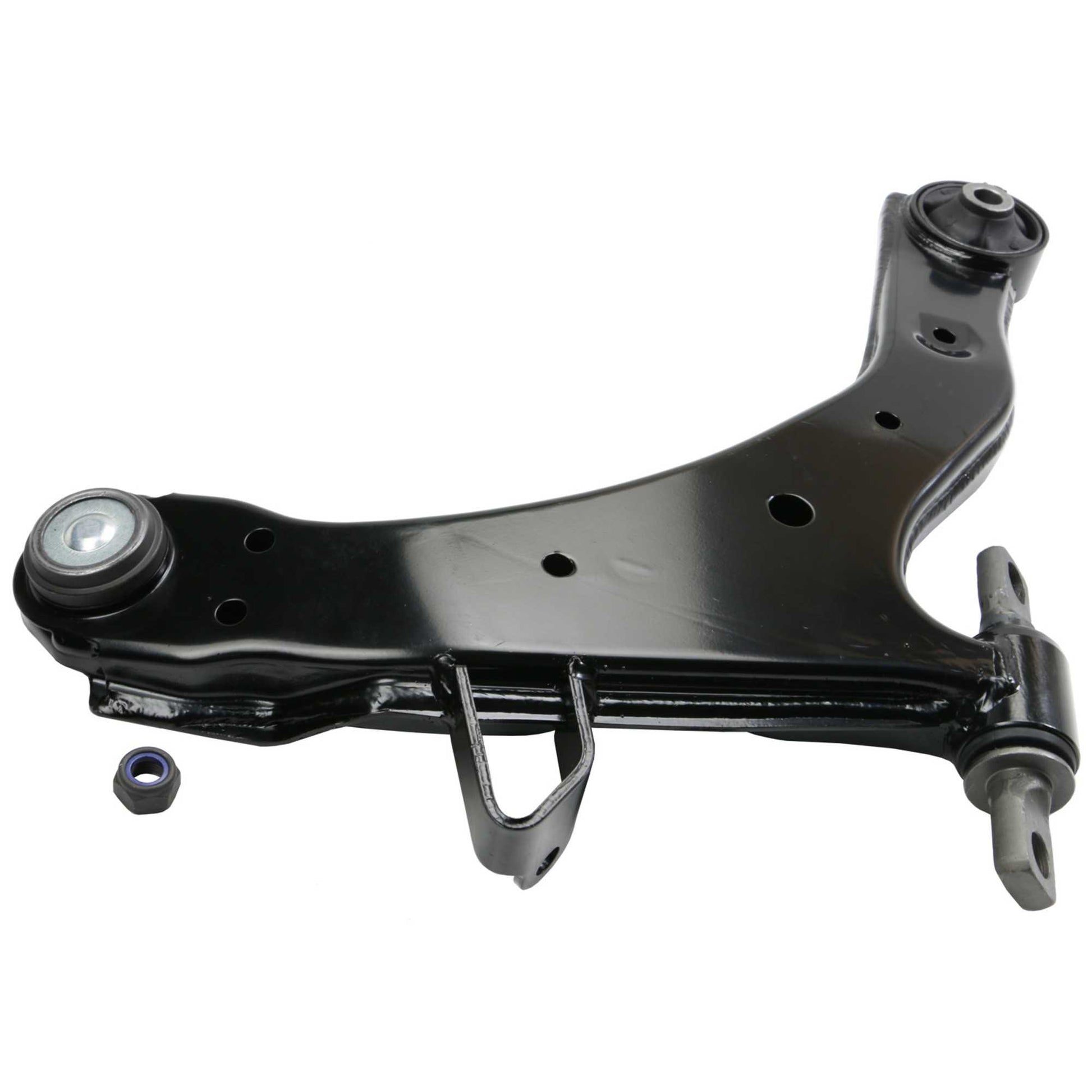 Back View of Front Left Suspension Control Arm and Ball Joint Assembly MOOG RK620328