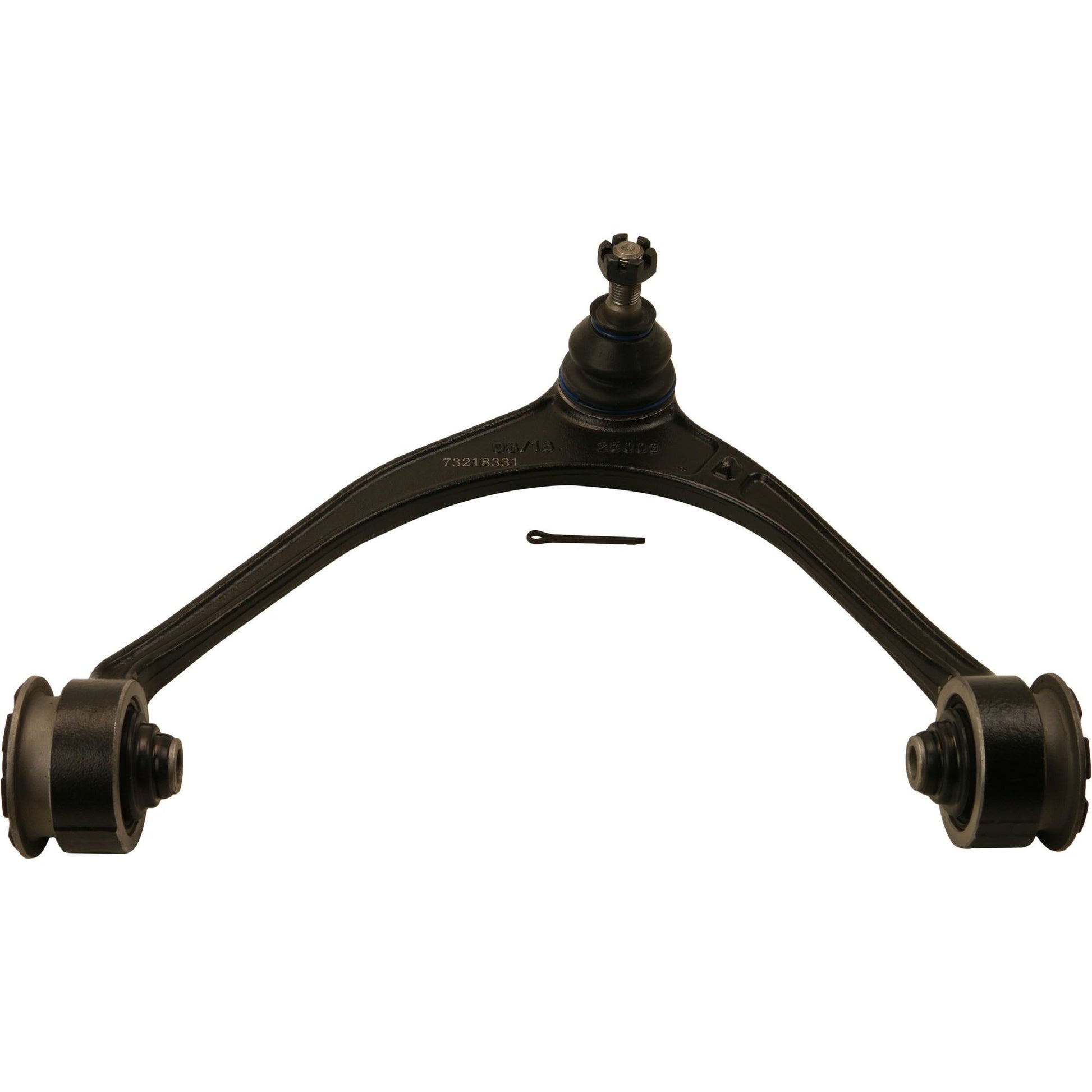 Angle View of Front Upper Left Suspension Control Arm and Ball Joint Assembly MOOG RK620336