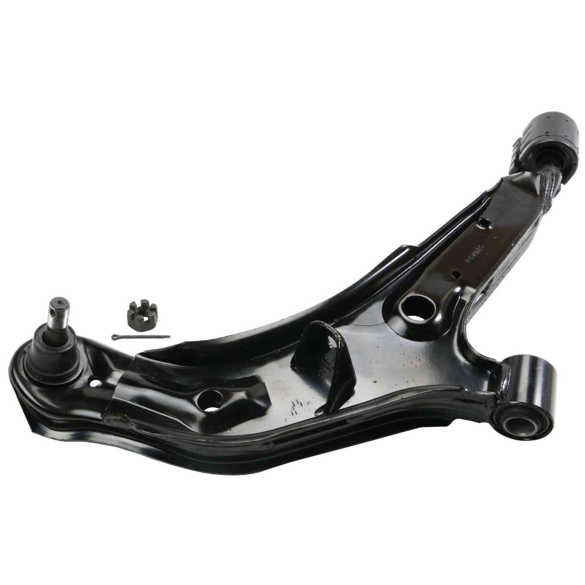 Angle View of Front Right Suspension Control Arm and Ball Joint Assembly MOOG RK620348