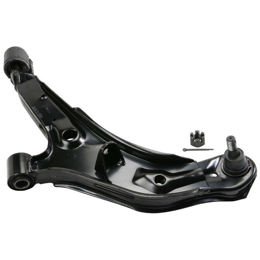 Angle View of Front Left Suspension Control Arm and Ball Joint Assembly MOOG RK620349