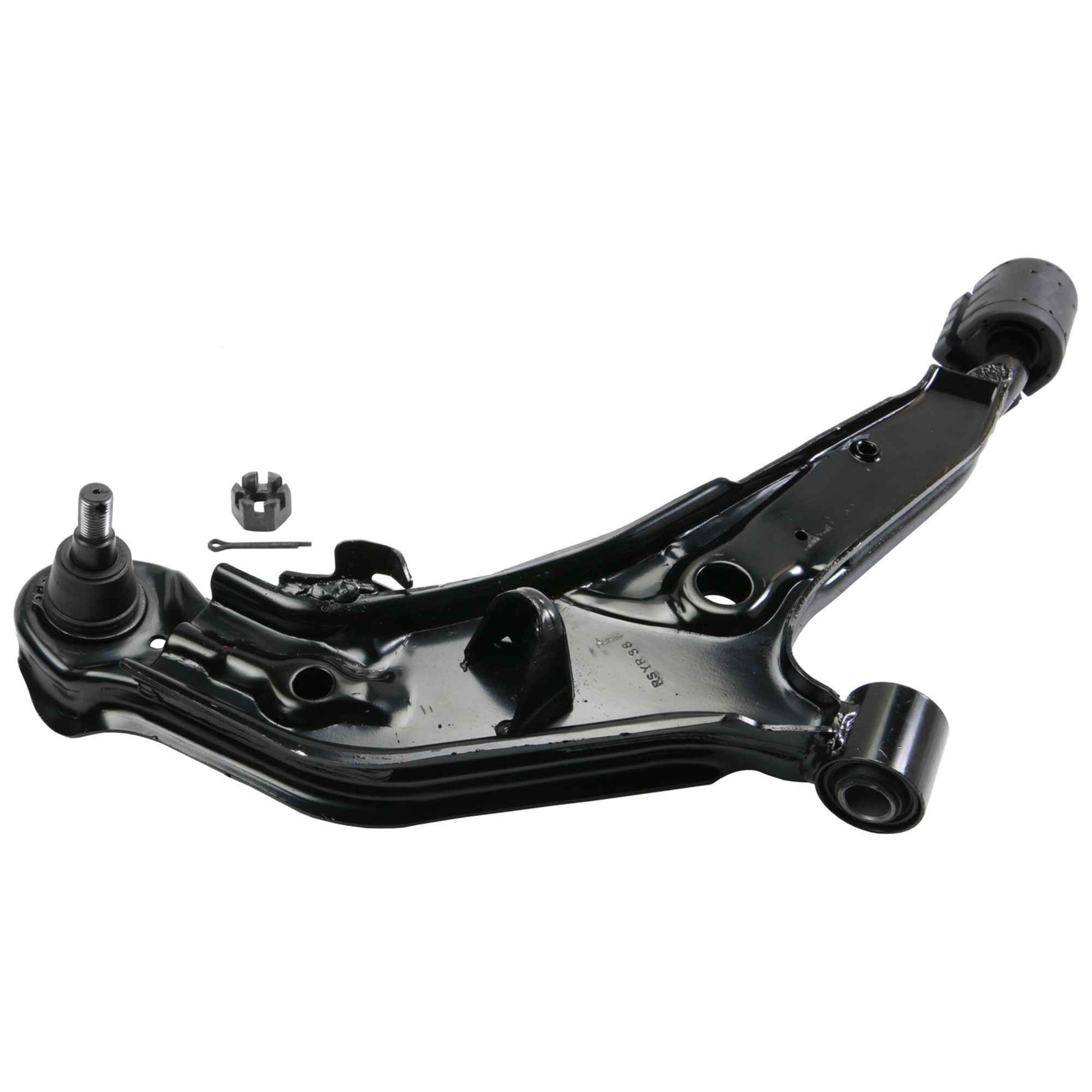 Angle View of Front Right Suspension Control Arm and Ball Joint Assembly MOOG RK620352