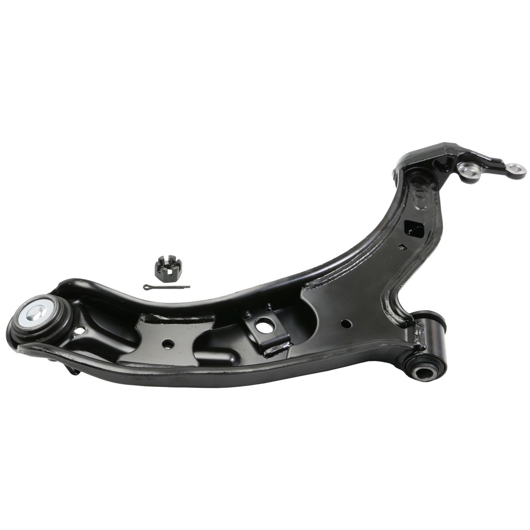 Back View of Front Left Suspension Control Arm and Ball Joint Assembly MOOG RK620359