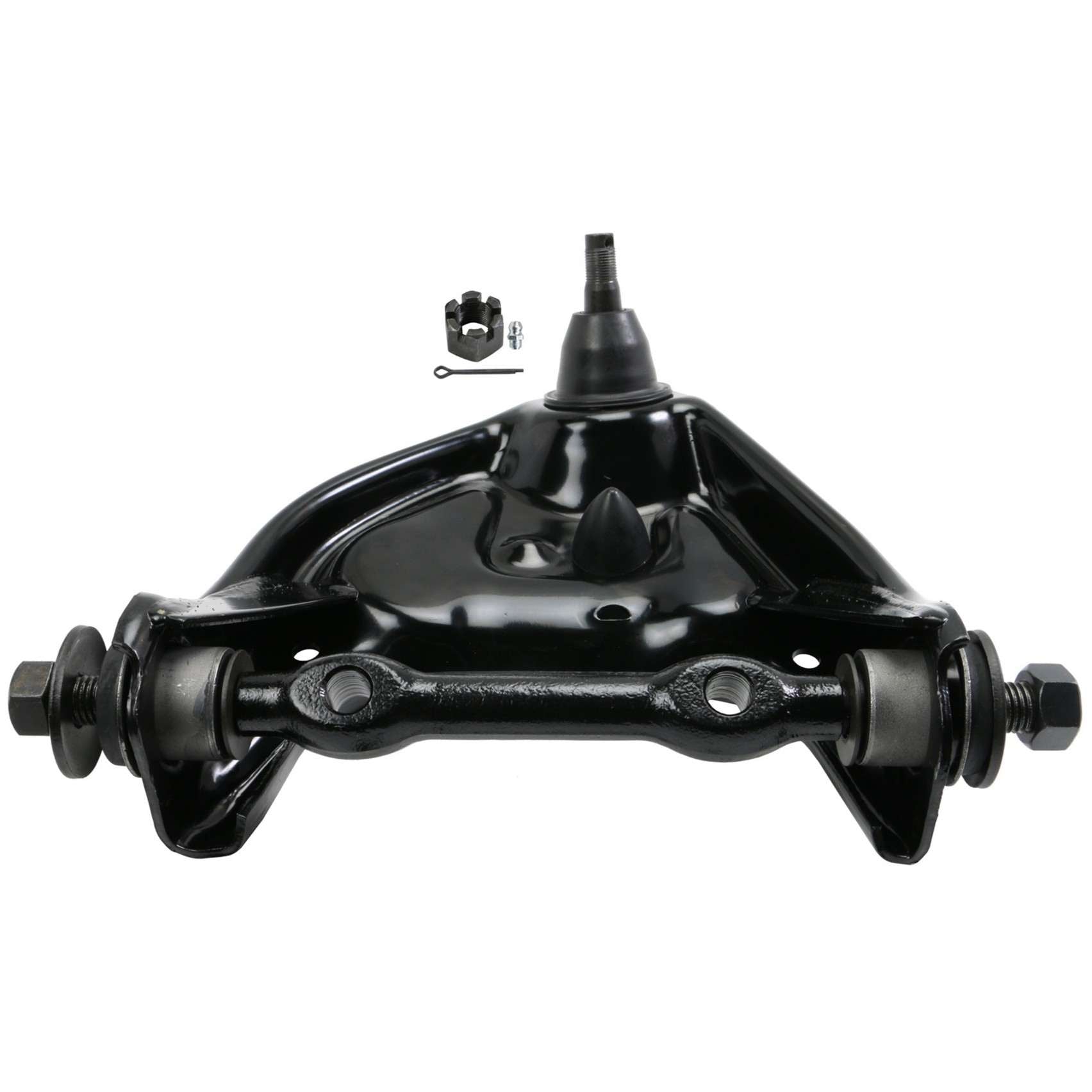 Angle View of Front Upper Right Suspension Control Arm and Ball Joint Assembly MOOG RK620370