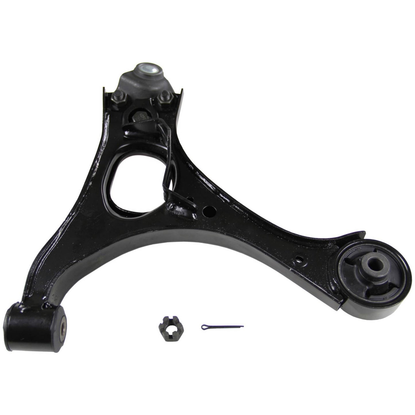 Back View of Front Right Suspension Control Arm and Ball Joint Assembly MOOG RK620383