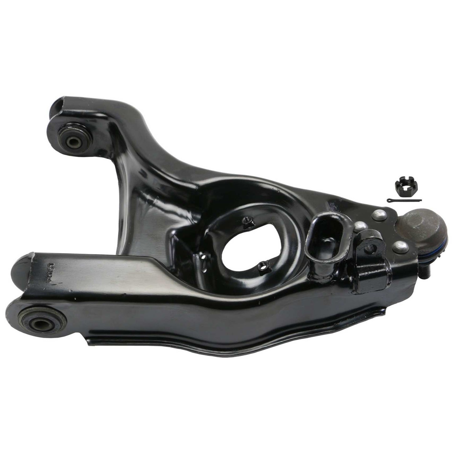 Back View of Front Left Suspension Control Arm and Ball Joint Assembly MOOG RK620474