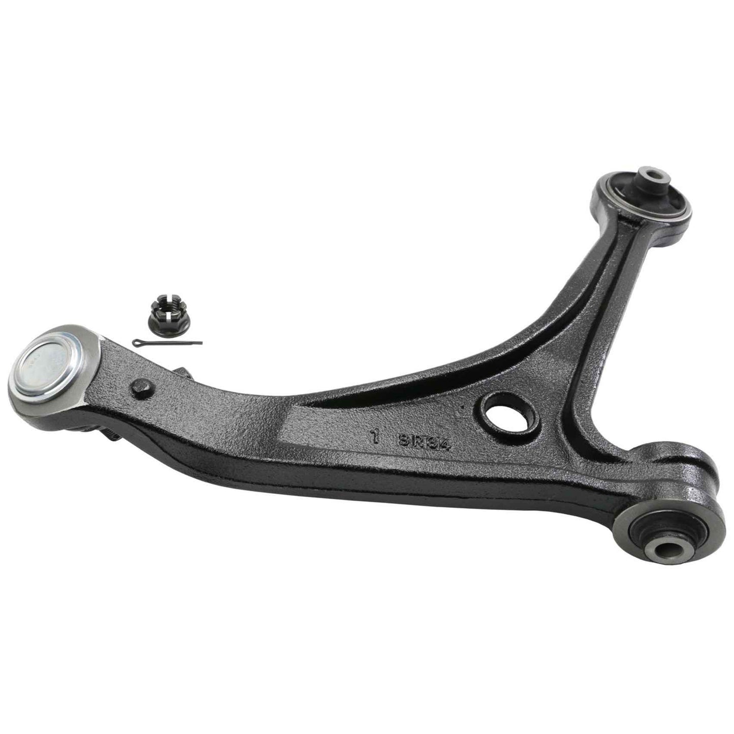 Back View of Front Left Suspension Control Arm and Ball Joint Assembly MOOG RK620505