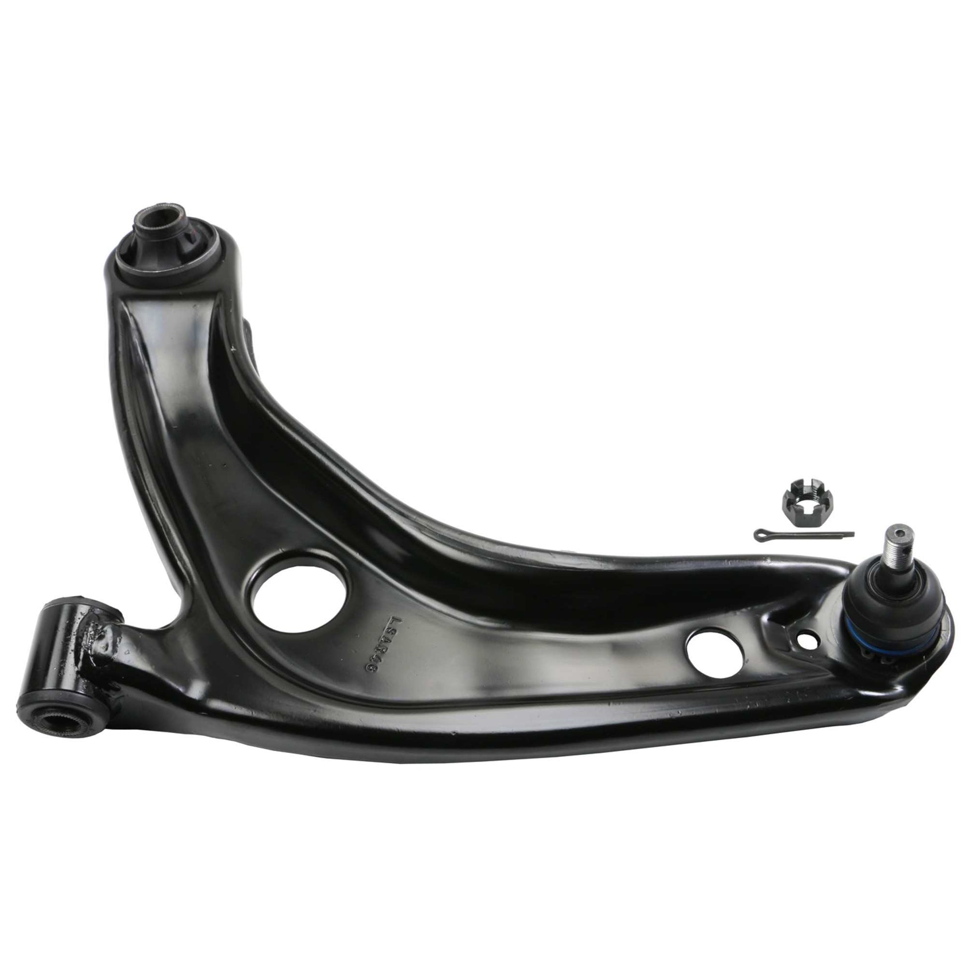 Angle View of Front Left Suspension Control Arm and Ball Joint Assembly MOOG RK620572