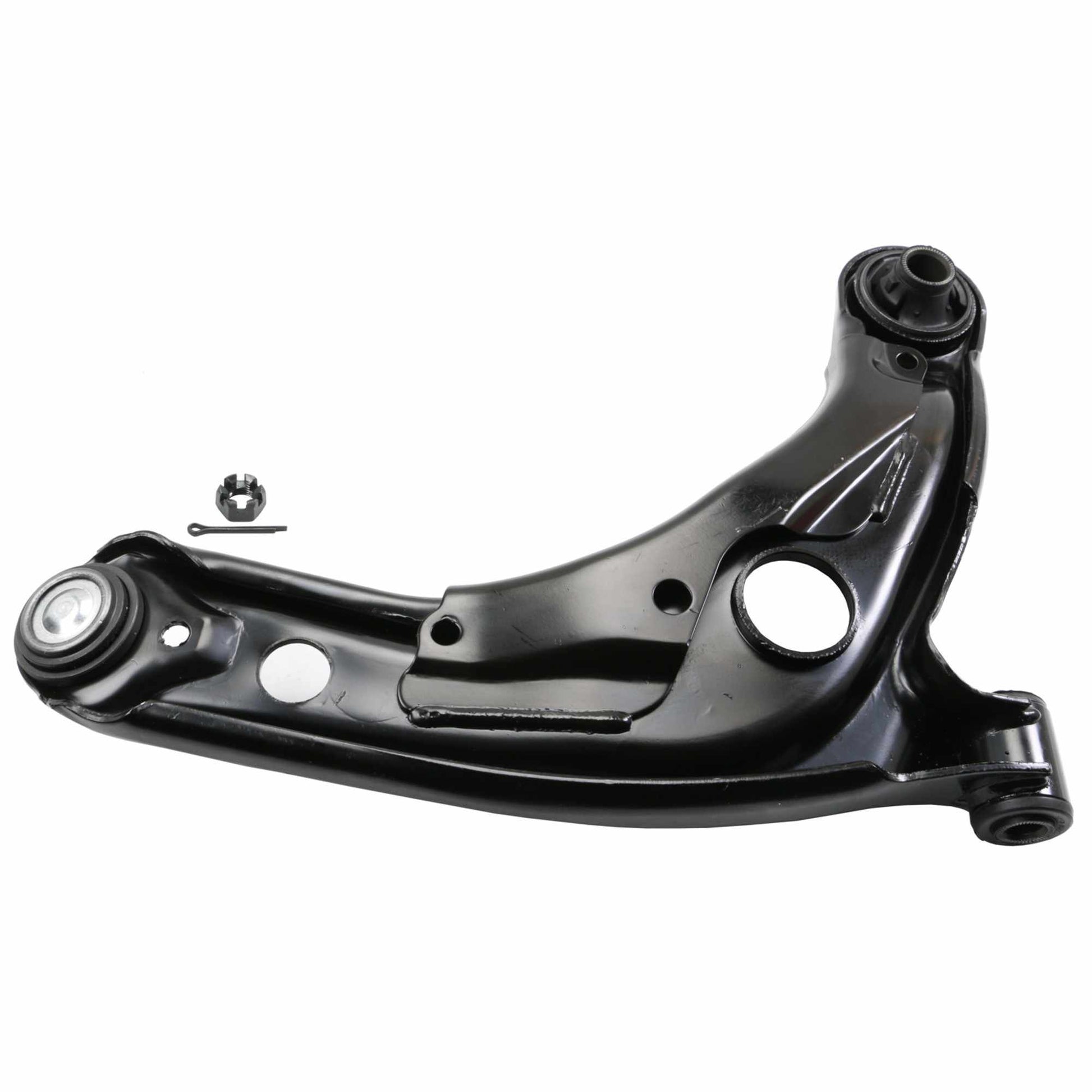 Back View of Front Left Suspension Control Arm and Ball Joint Assembly MOOG RK620572