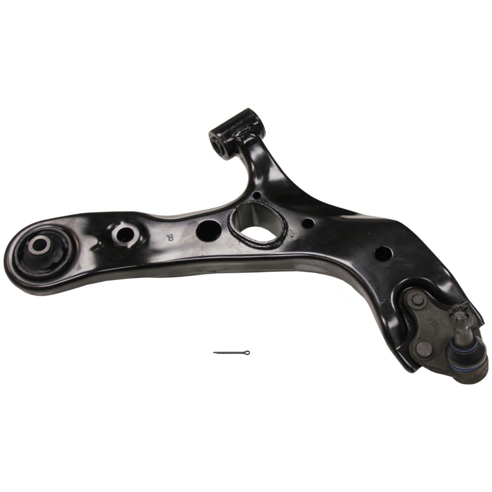 Angle View of Front Right Suspension Control Arm and Ball Joint Assembly MOOG RK620587