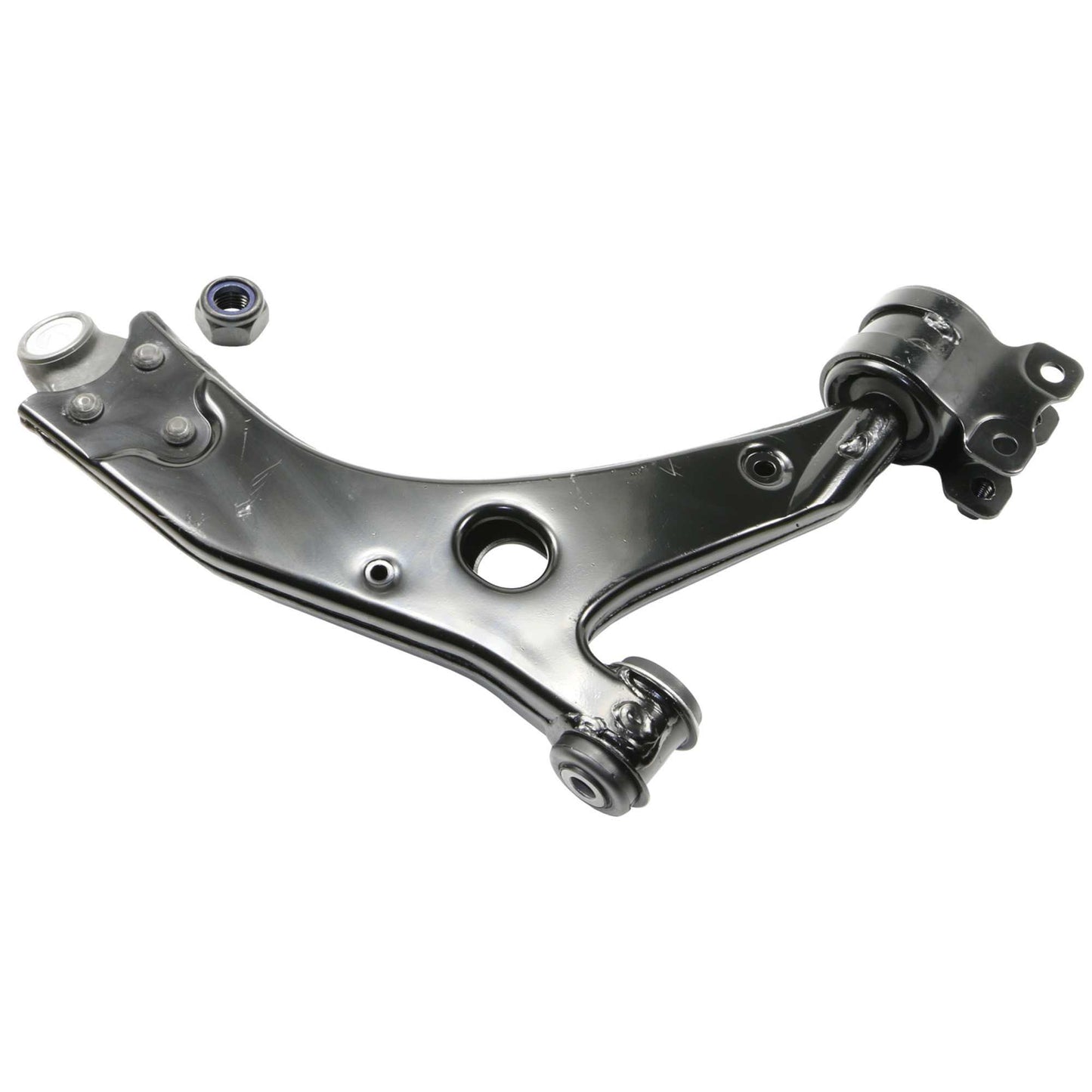 Back View of Front Left Suspension Control Arm and Ball Joint Assembly MOOG RK620598