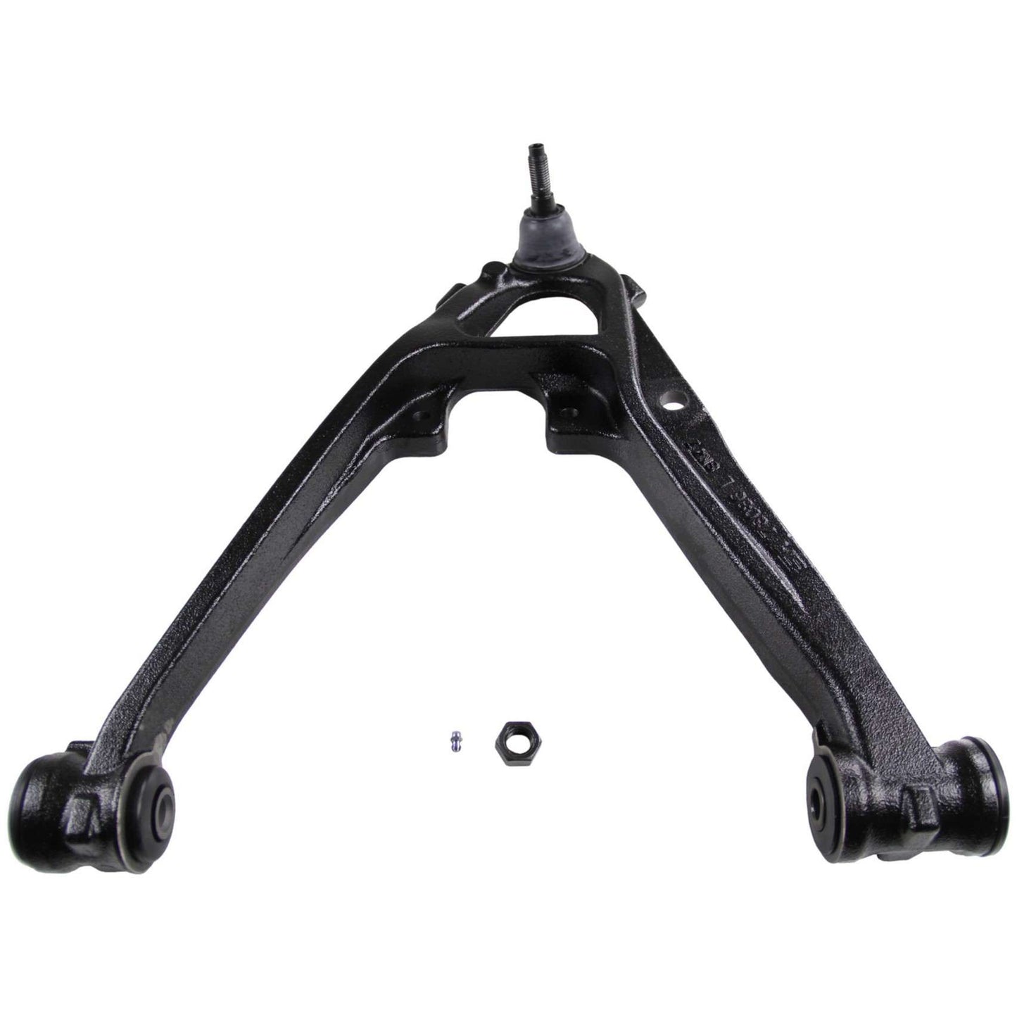 Angle View of Front Left Suspension Control Arm and Ball Joint Assembly MOOG RK620888