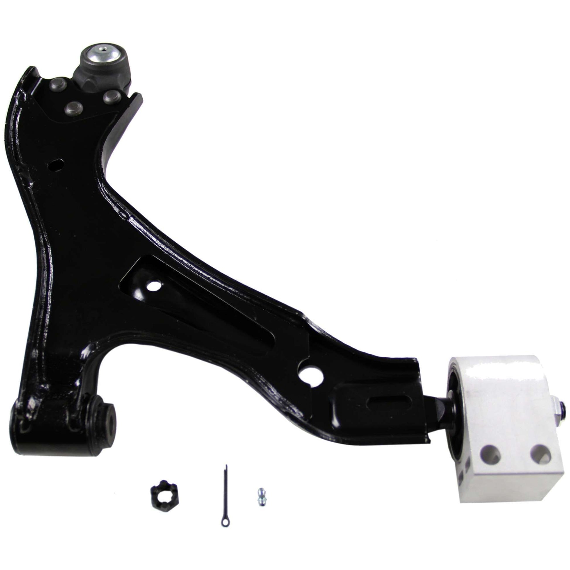 Back View of Front Left Suspension Control Arm and Ball Joint Assembly MOOG RK621129