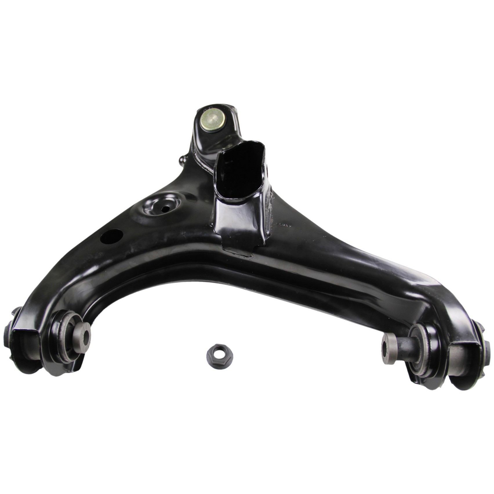 Back View of Front Left Suspension Control Arm and Ball Joint Assembly MOOG RK621267