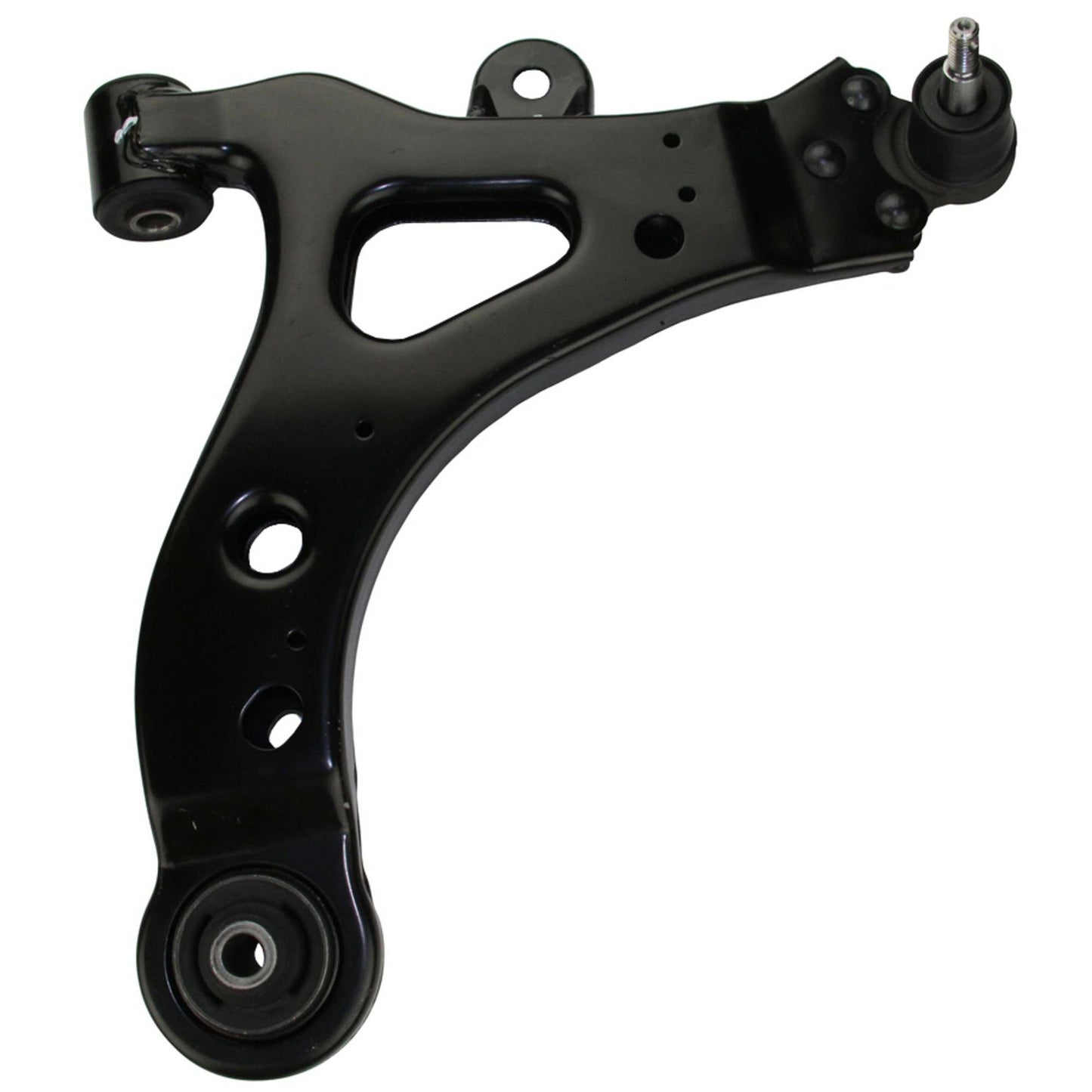 Bottom View of Front Left Suspension Control Arm and Ball Joint Assembly MOOG RK621351