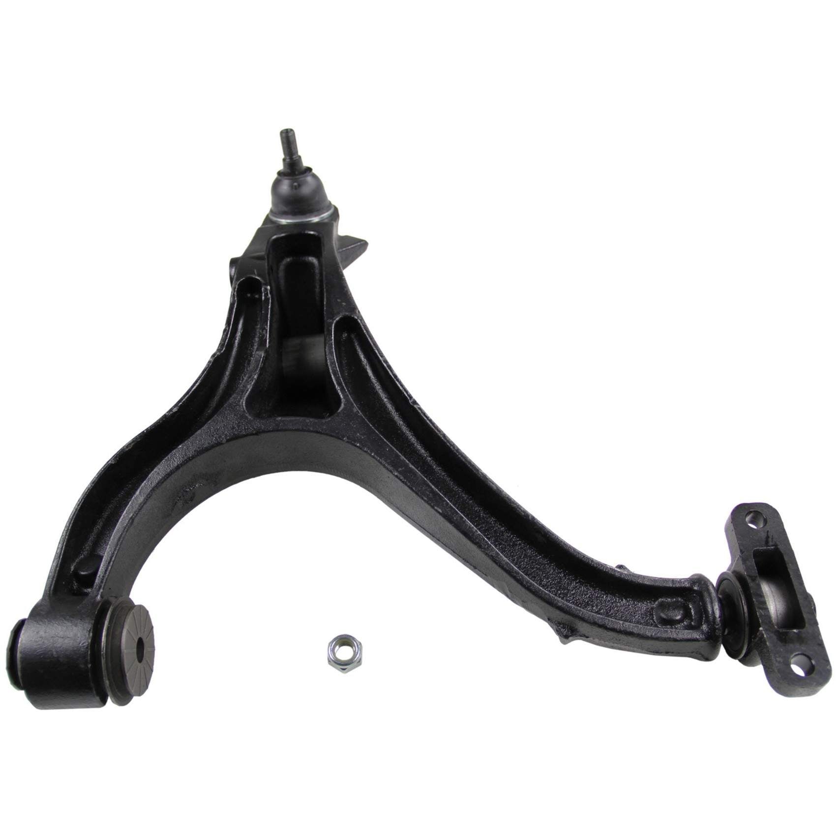 Angle View of Front Left Suspension Control Arm and Ball Joint Assembly MOOG RK621375