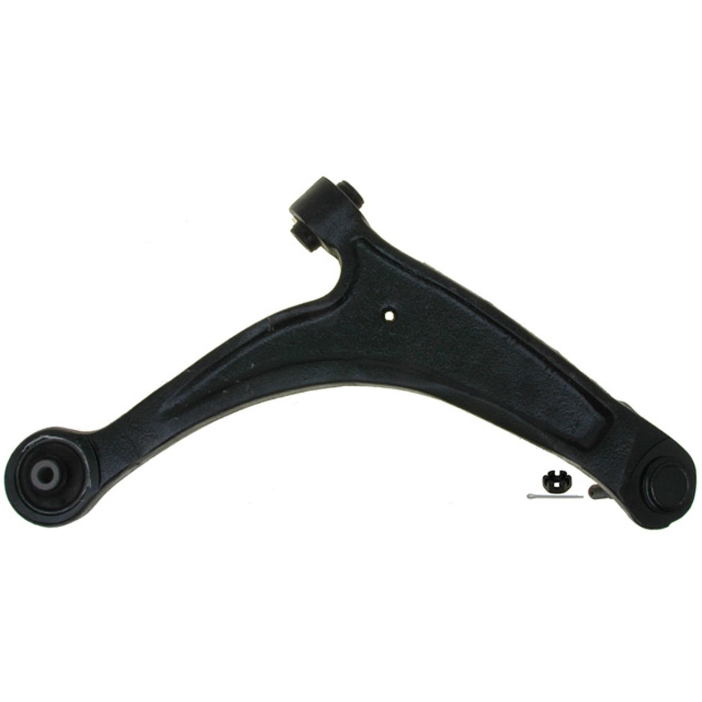 Bottom View of Front Left Suspension Control Arm and Ball Joint Assembly MOOG RK621545