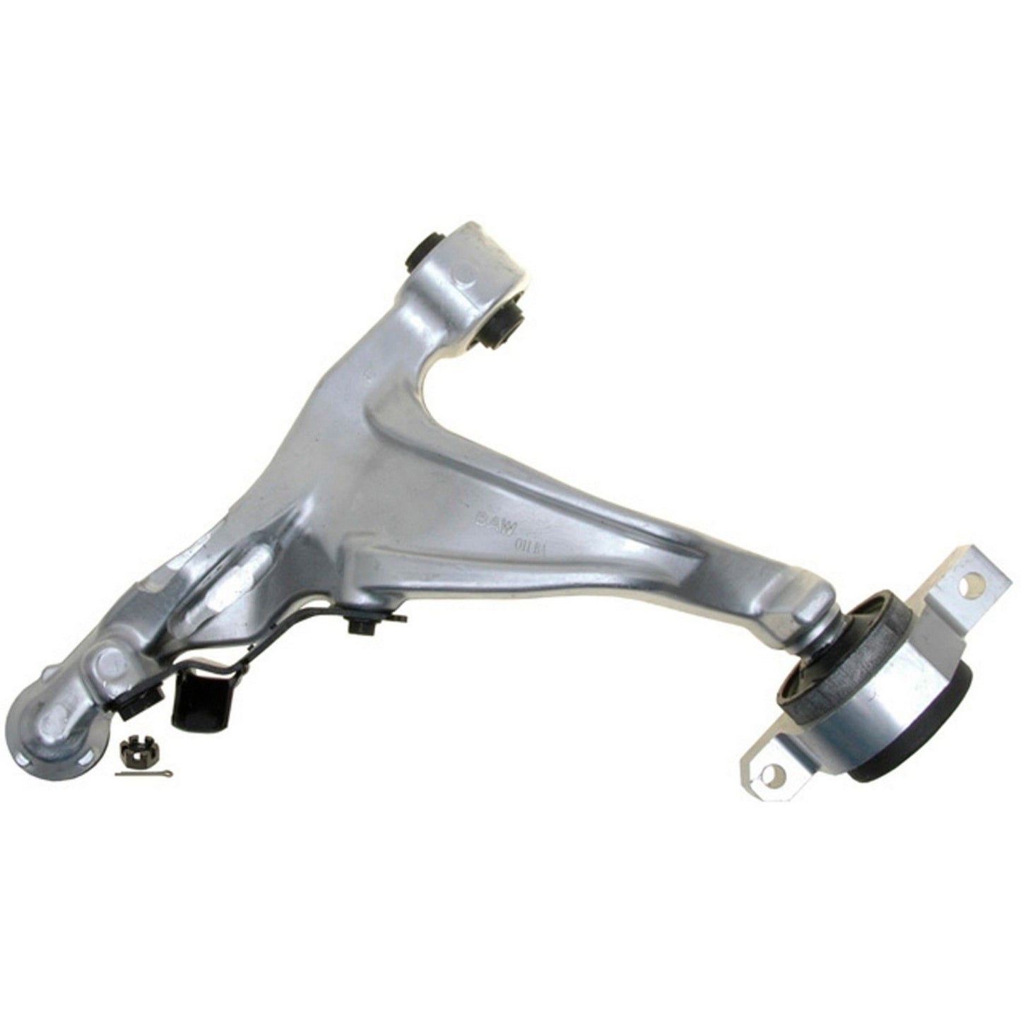 Bottom View of Front Left Suspension Control Arm and Ball Joint Assembly MOOG RK621597