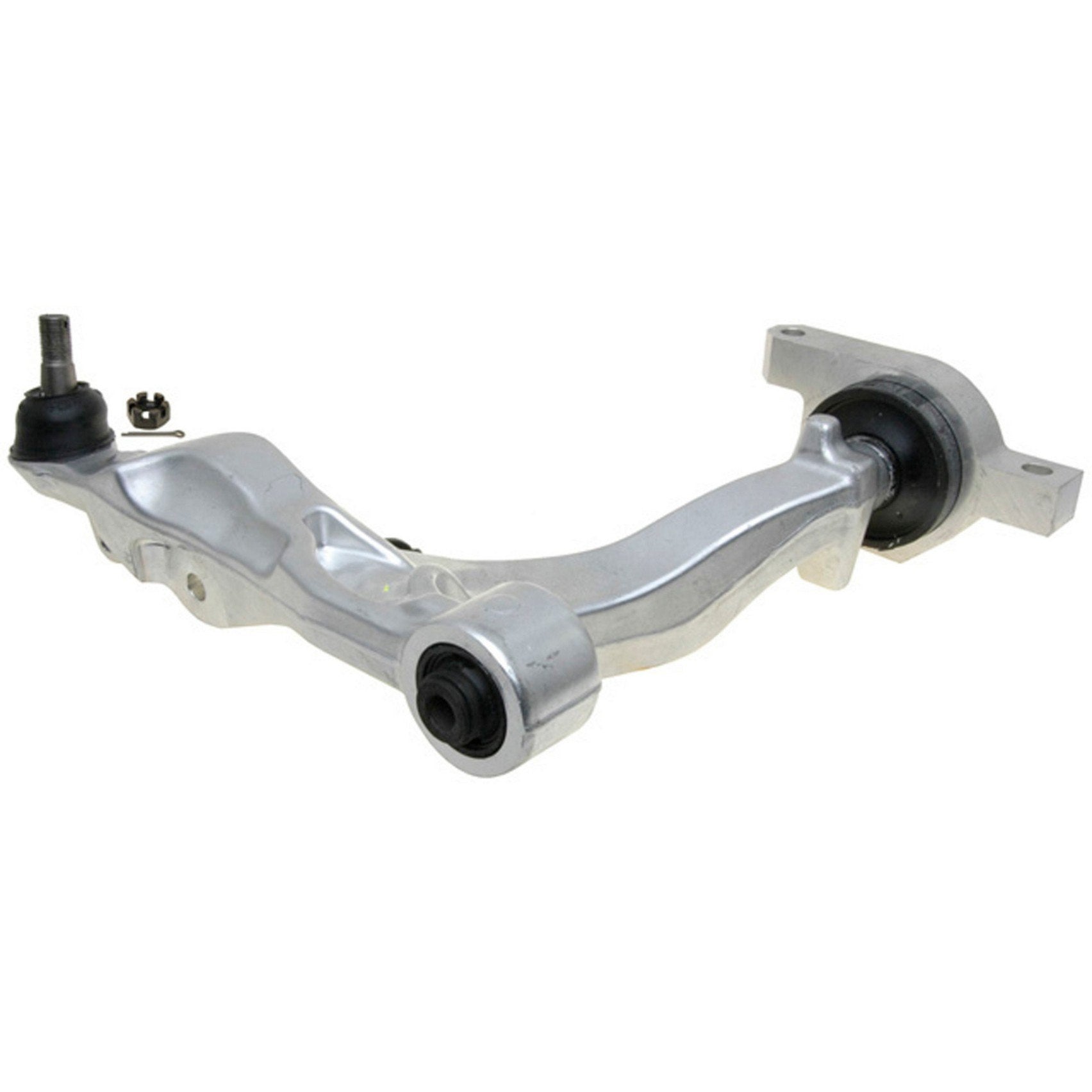 Side View of Front Left Suspension Control Arm and Ball Joint Assembly MOOG RK621597