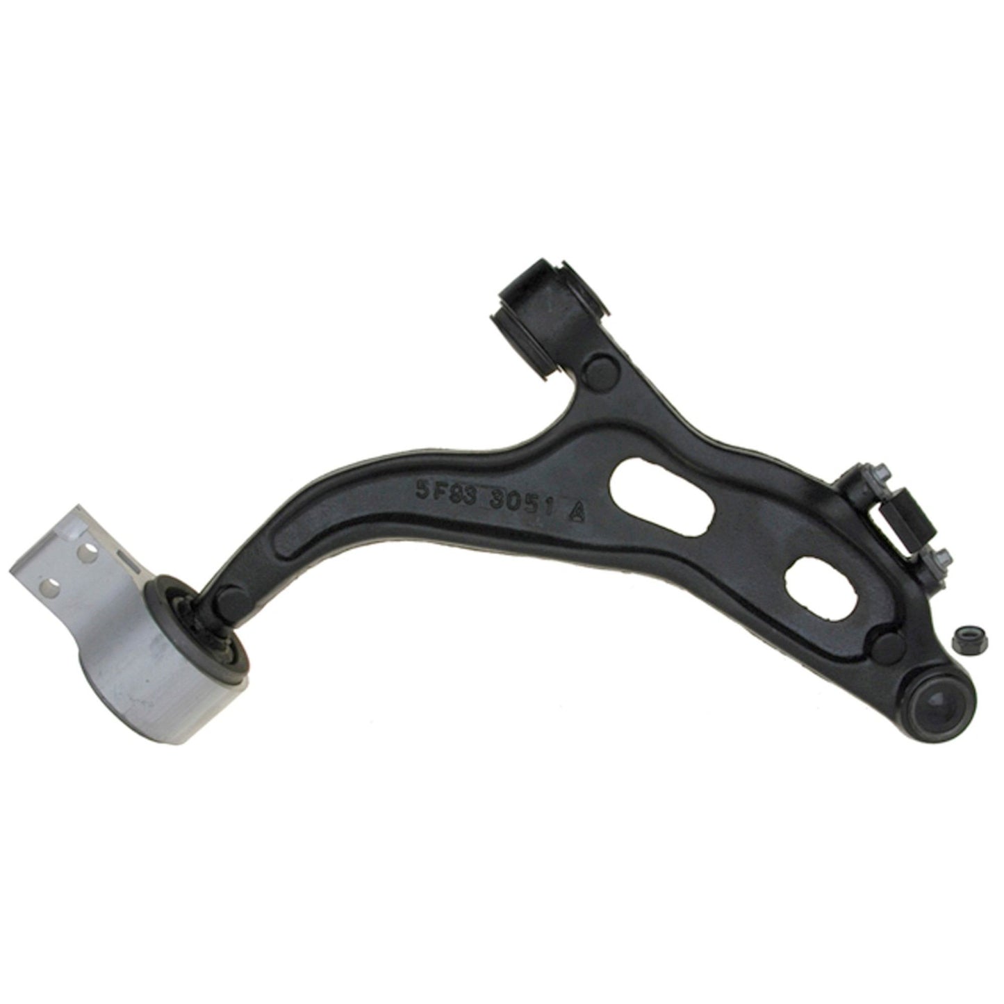 Bottom View of Front Left Suspension Control Arm and Ball Joint Assembly MOOG RK621604