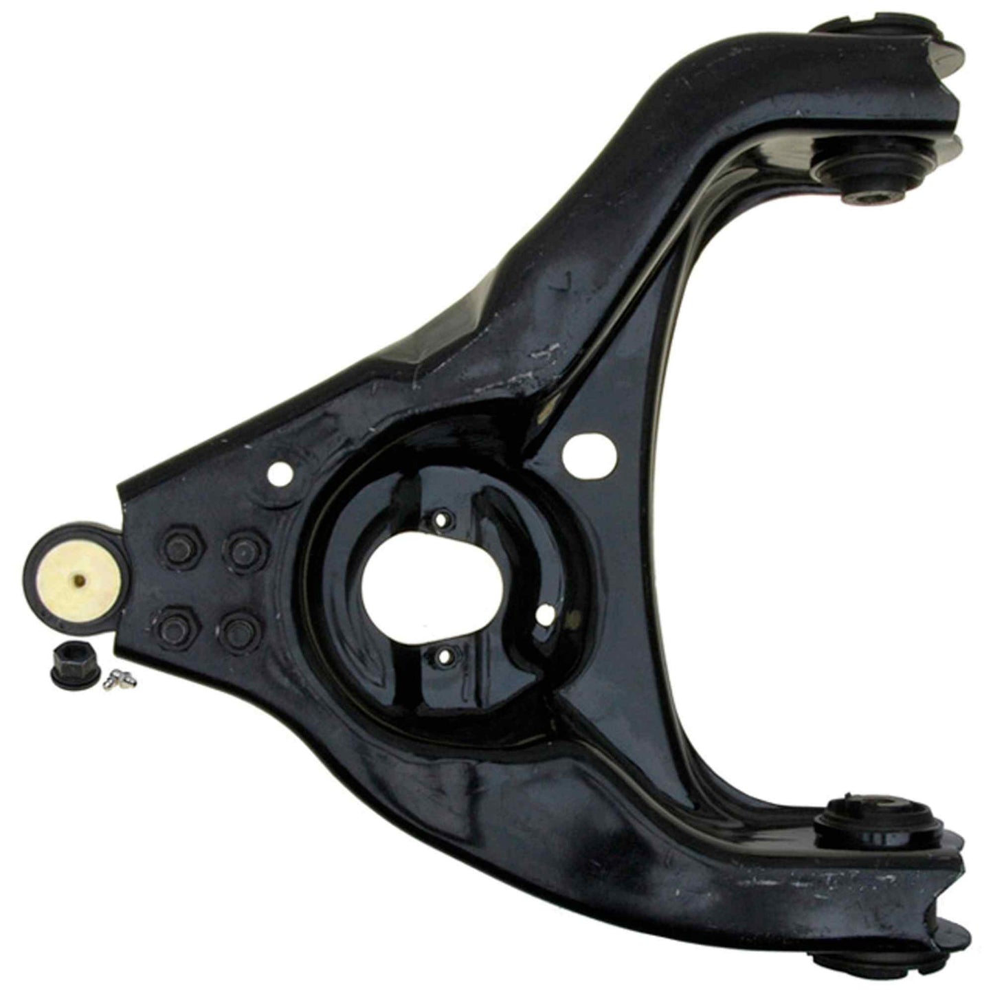 Bottom View of Front Left Suspension Control Arm and Ball Joint Assembly MOOG RK621606